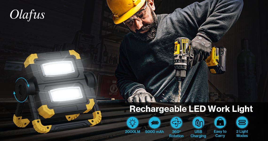 Olafus Rechargeable LED Work Lights