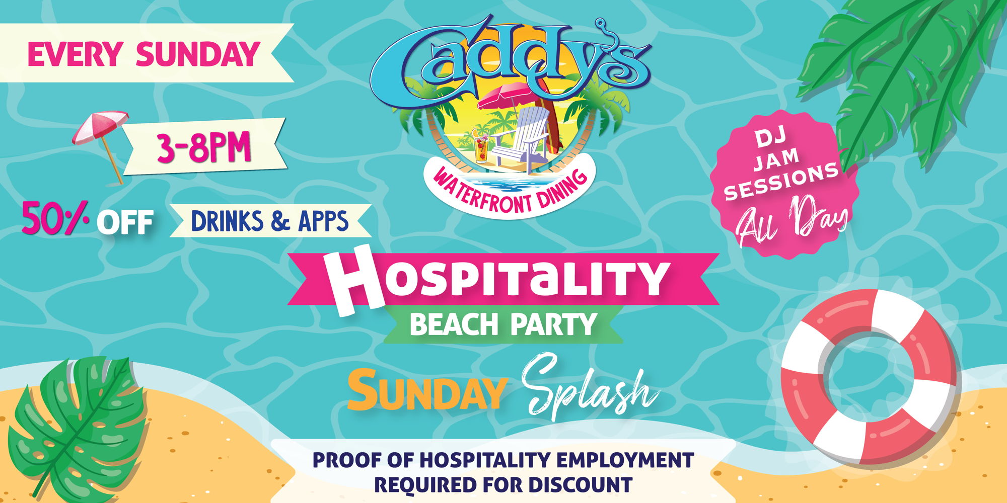 Hospitality Beach Party - Sunday Splash! promotional image