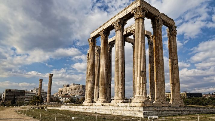 The Athenian tyrant Peisistratus initiated the construction of the Temple of Olympian Zeus