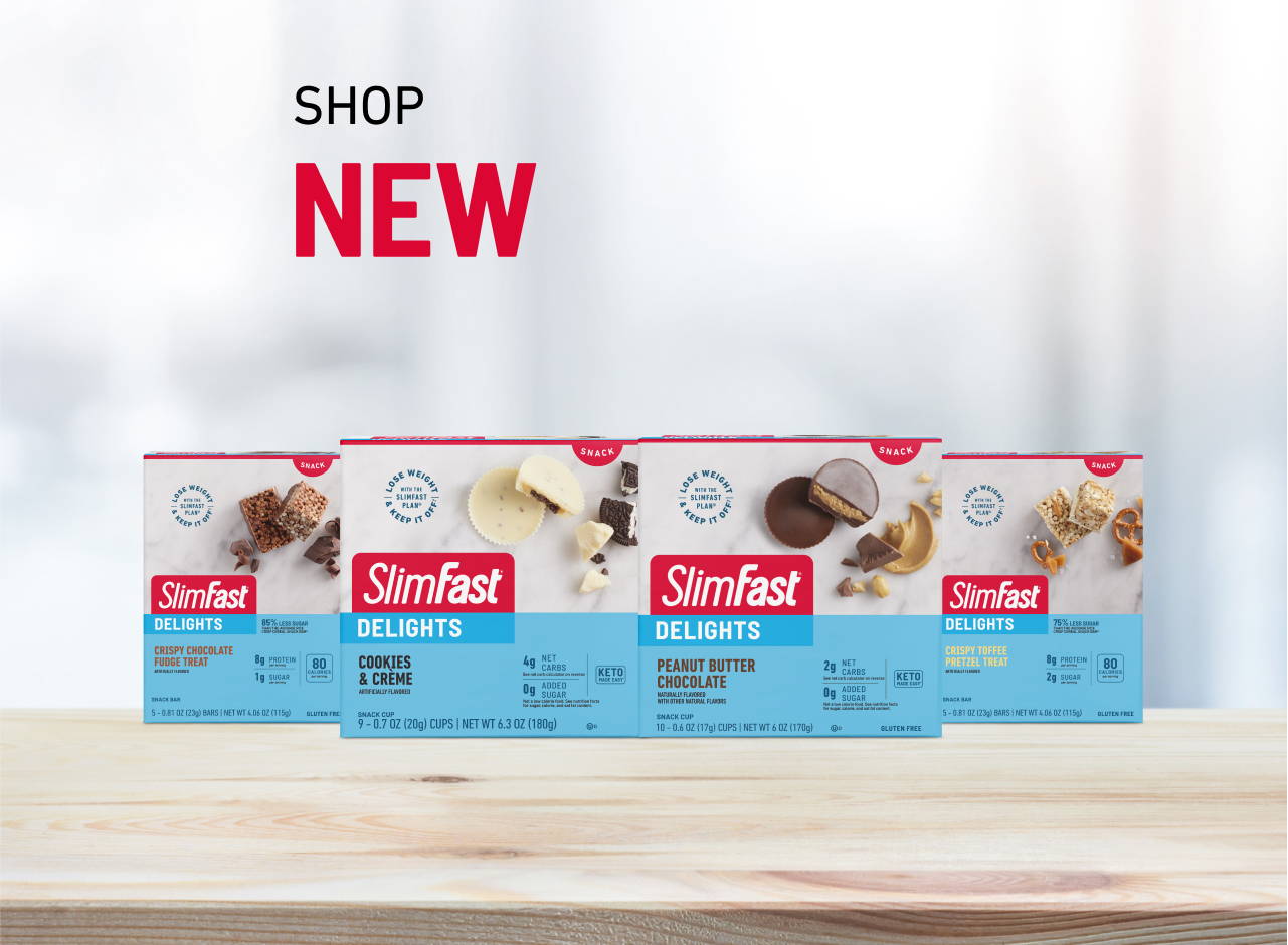 Various Slimfast Delight products