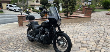 2020 HARLEY-DAVIDSON FXBB STREET BOB motorcycle for rent near Anaheim, CA