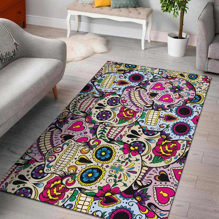 Tapis de Salon Tête de Mort