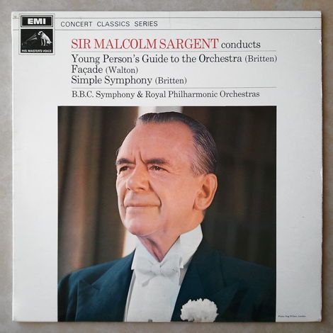 EMI HMV | MALCOLM SARGENT /  - BRITTEN Simple Symphony,...