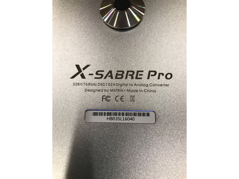 Matrix Audio X Sabre PRO ES9038PRO 32Bit/768kHz DSD1024 Audio DAC In Silver