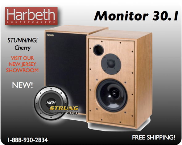 Harbeth  Monitor 30.1 NEW - Cherry  Free UPS Ground Shi...