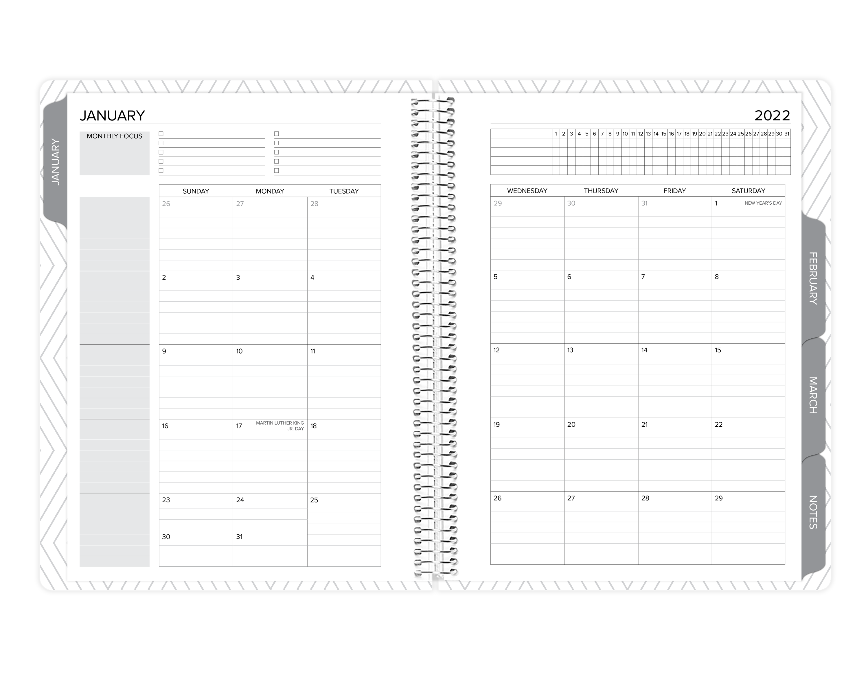 Amplify Planner Monthly Layout Digital Download