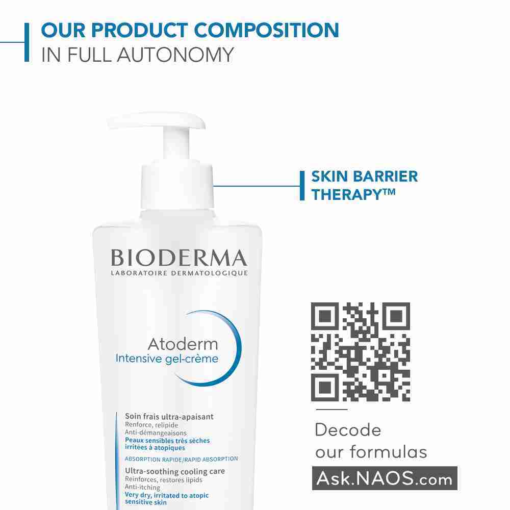 Bioderma Atoderm Quick-Absorbing Ultra-Lightweight Intensive Gel-Crème Eczema Moisturiser - 500Ml - Image 6
