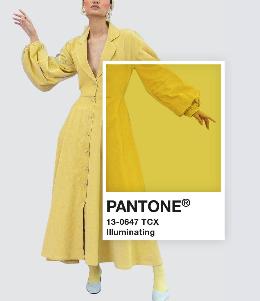 Spring 2021, fashion, pastels, yellow, dress