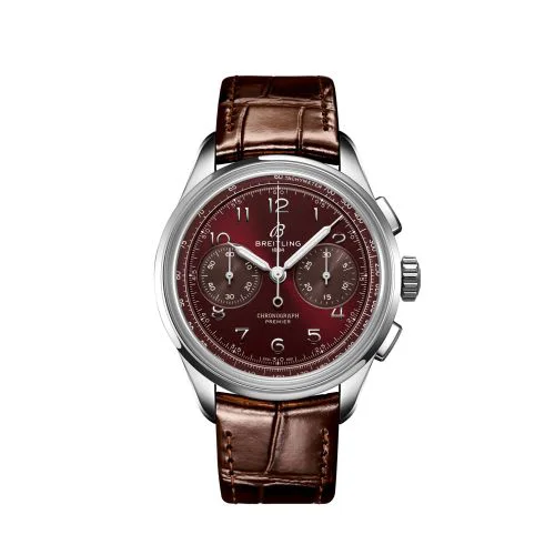Premier Heritage B09 Chronograph 40 Stainless Steel / Burgundy / Boutique Edition