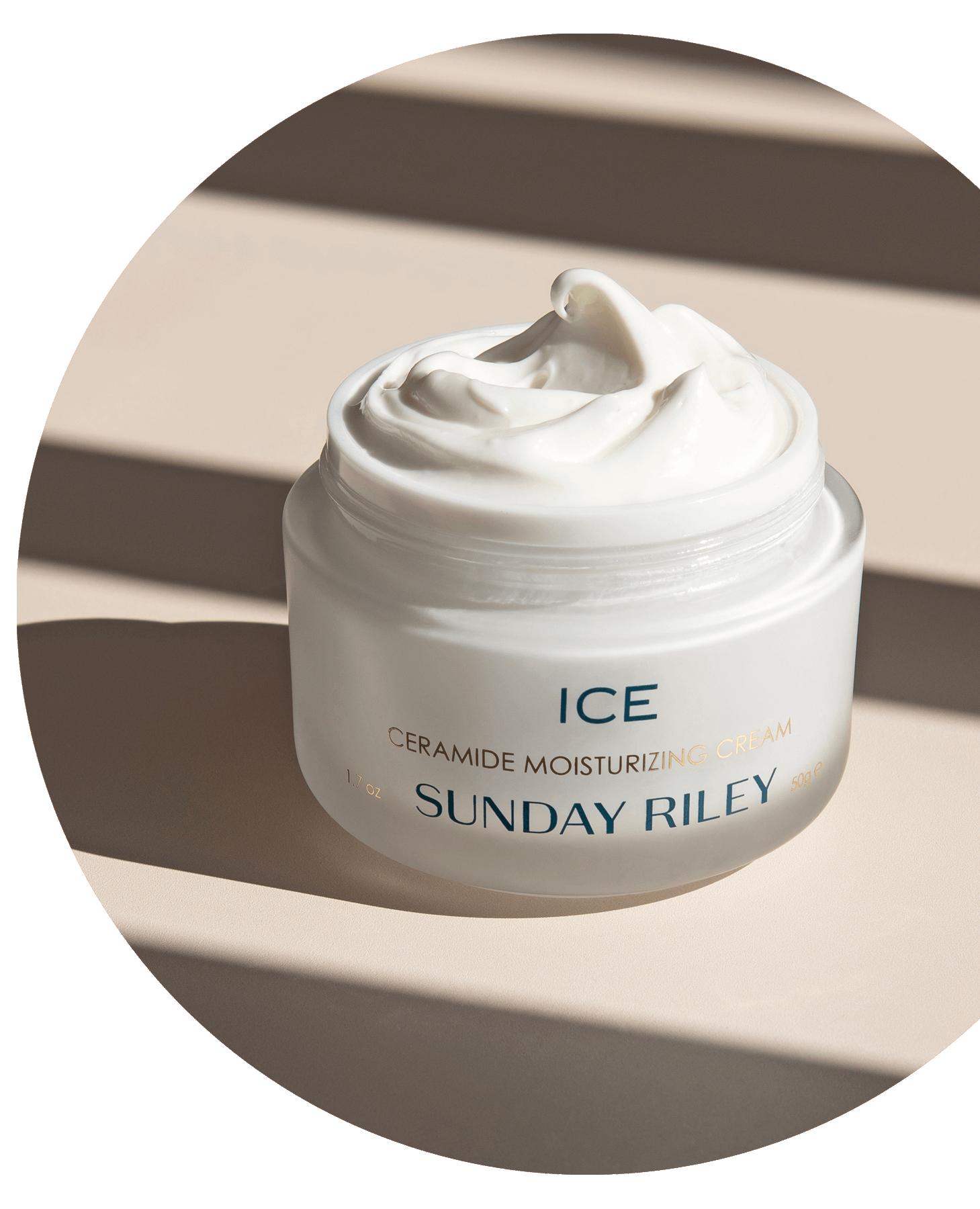 bottle of ice ceramide moisturizing cream