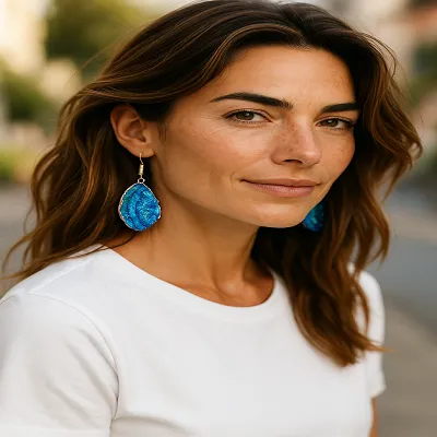 Blue Drop Earrings