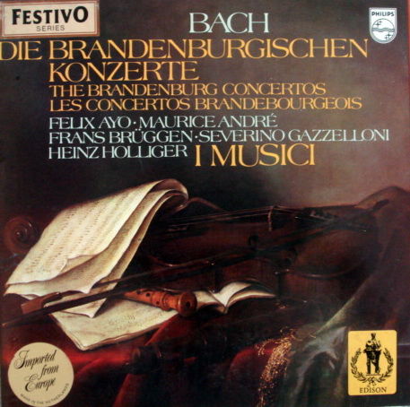 Philips / I MUSICI-AYO-HOLLIGER, - Bach Brandenburg Con...