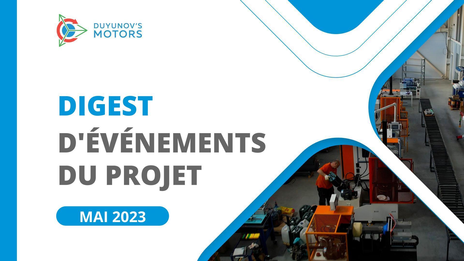 Événements clés du projet en mai