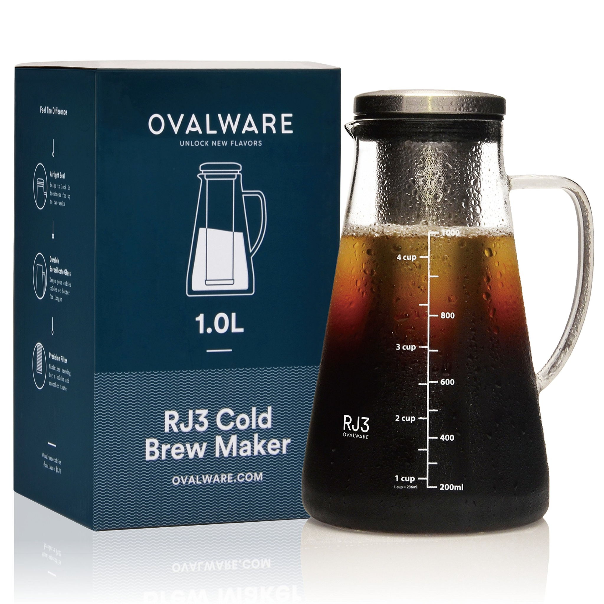 Ovalware Airtight Cold Brew Maker RJ3 vs MaxiMatic HyperChiller Cold