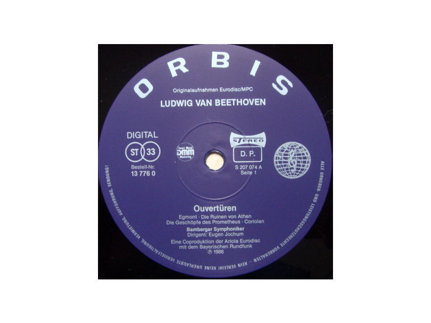 ★Audiophile★ Orbis / JOCHUM, - Beethoven Overtures, NM!
