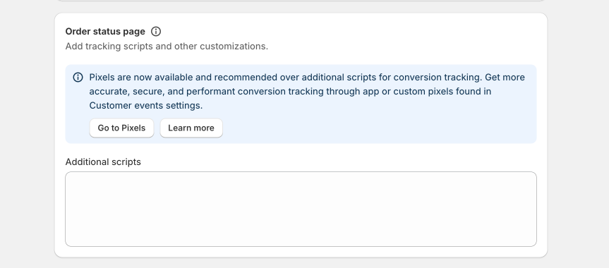 Shopify Order Status pages Customization
