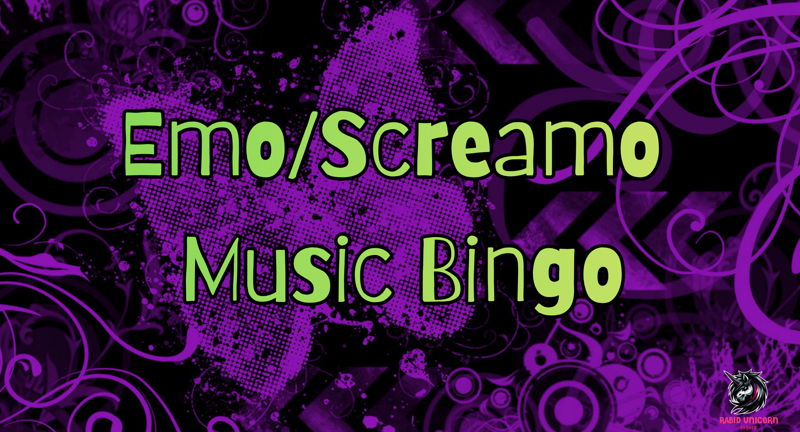 Video Music Bingo: Emo/Screamo Night