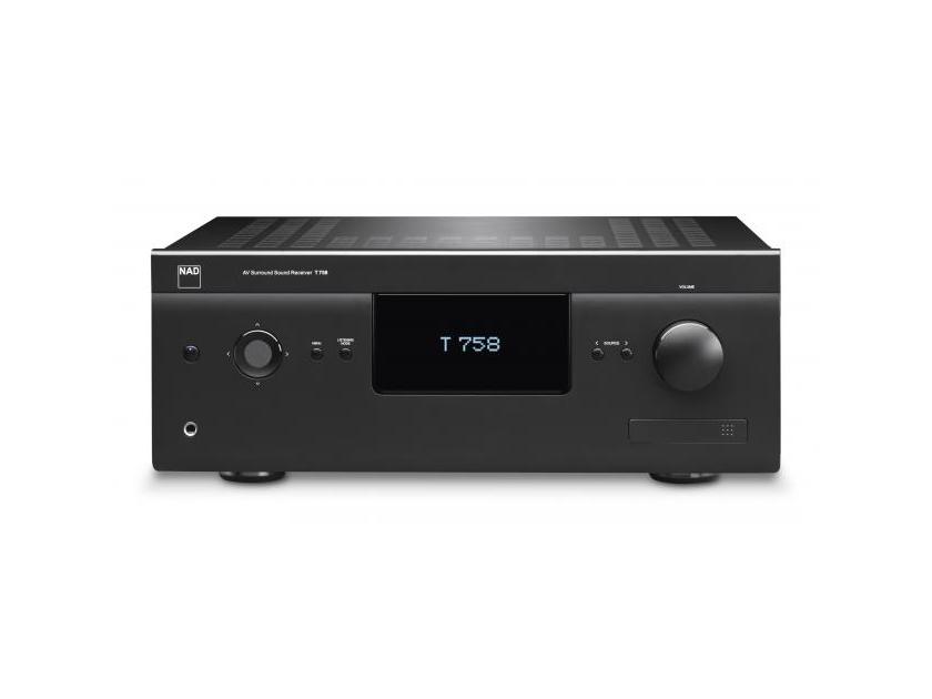 NAD T 758 /  T758 Surround Sound Receiver, with Warranty and Future Discount on 4K Video Upgrade