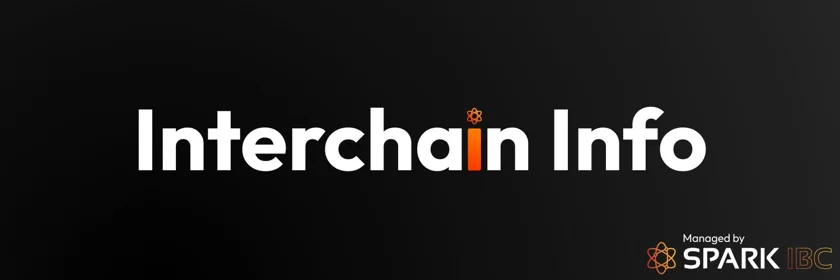 This picture shows the cover picture for Interchain Info, which makes finding information about the Interchain easier