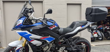 2018 BMW S 1000 XR "OCEAN BLUE" motorcycle for rent near Millbrae, CA