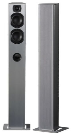 Piega Smart 3, Standfloor Speakers, silver colour