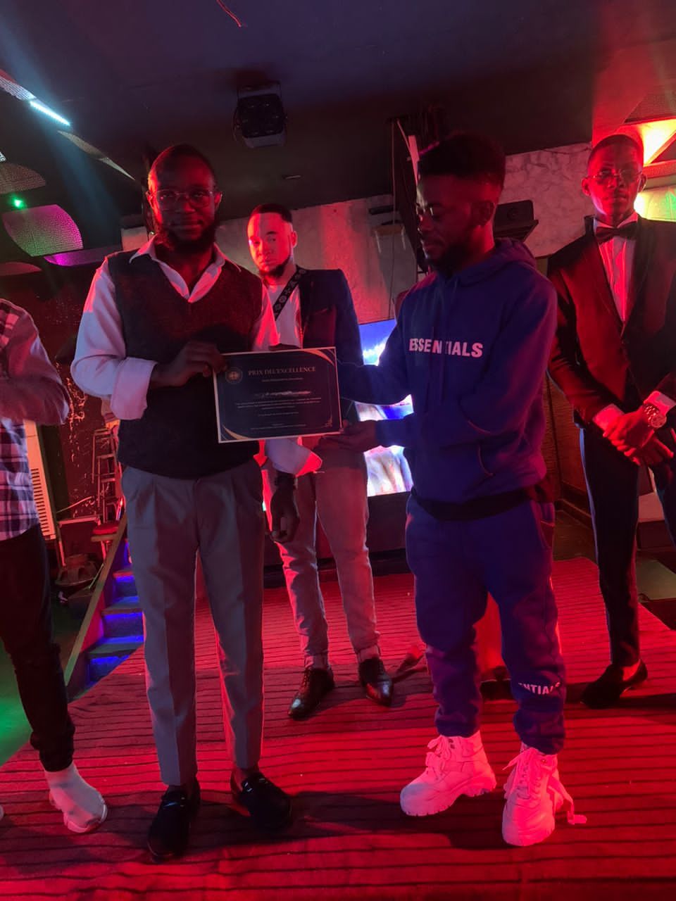 Présence de Mr Bell Elanga 