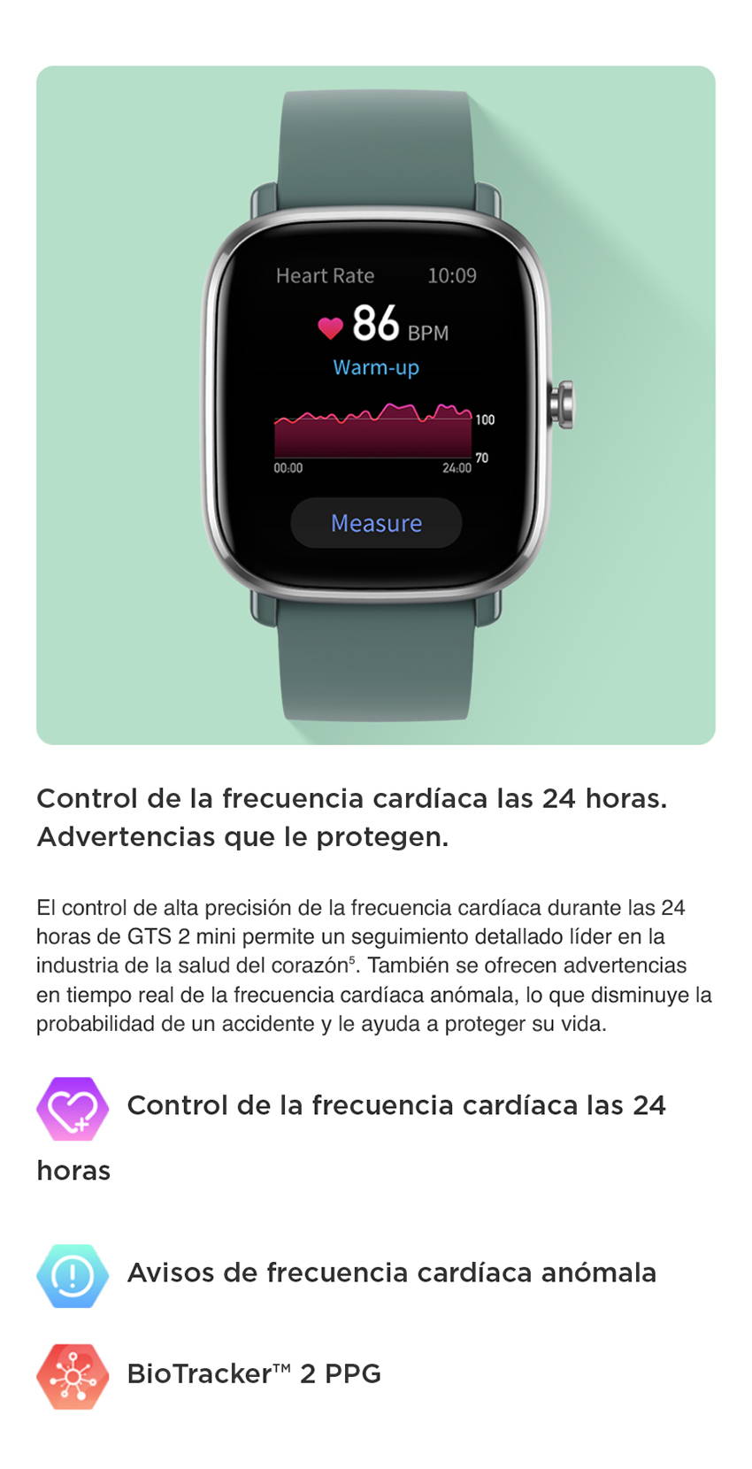 Amazfit GTS 2 Mini reloj inteligente de fitness con monitorización del  ritmo cardíaco las 24 horas y medición de SpO2 ahora disponible para los  clientes de EE.UU. por 99,99 dólares -  News