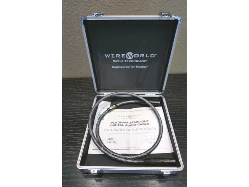 Wireworld Platinum Starlight Balanced XLR AES/EBU Digital Cable 1m Excellent