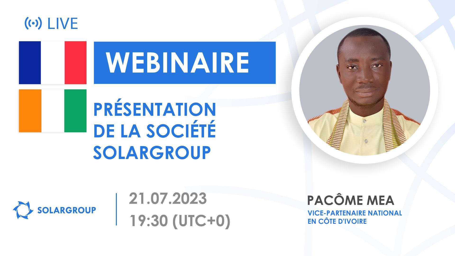 Côte d'Ivoire. Présentation de la société financière internationale SOLARGROUP