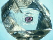 example of included garnet.  