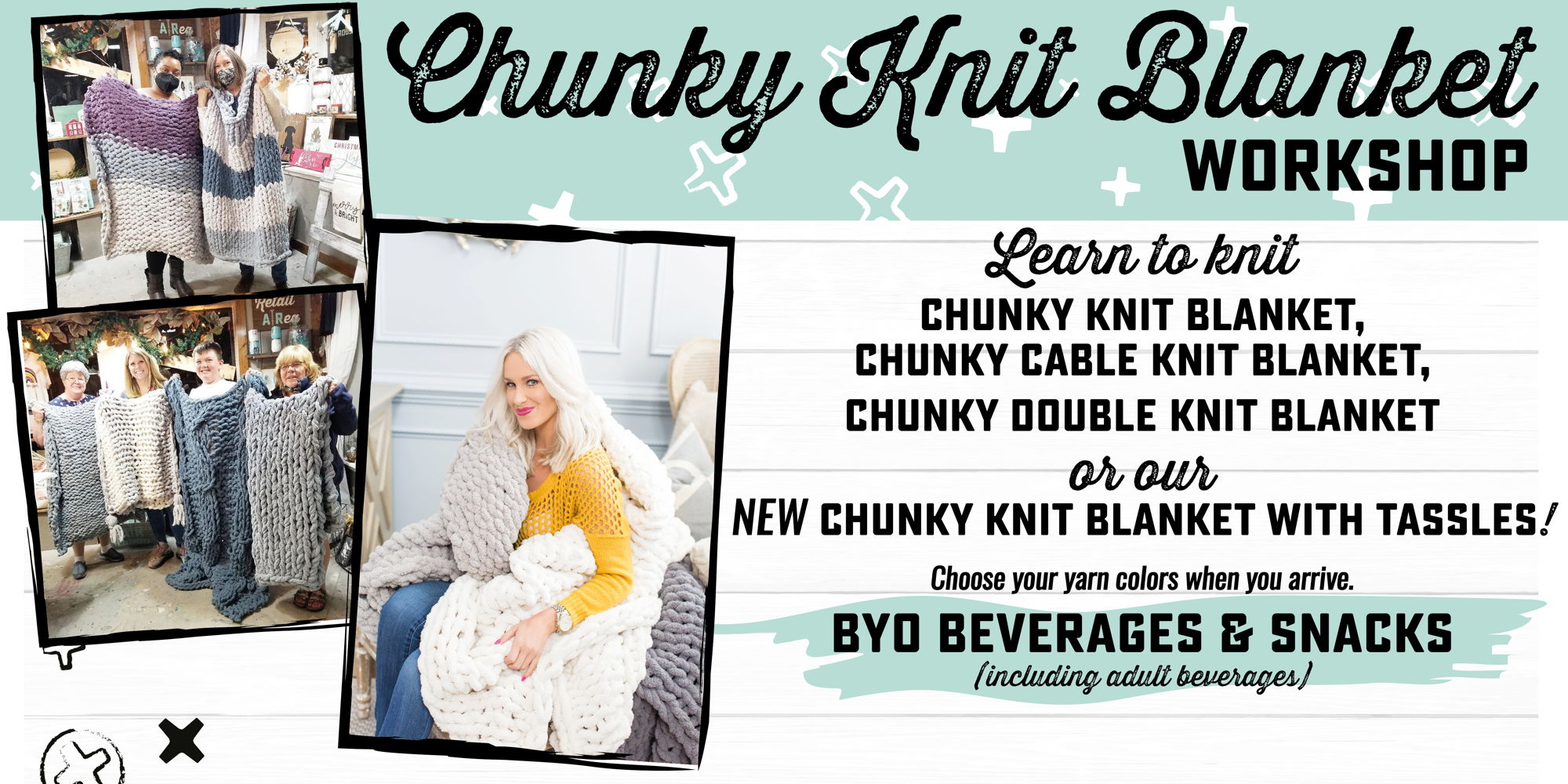 Chunky Knit Blanket Workshop promotional image