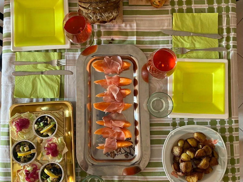 Cooking classes Vestreno: Lake view aperitif