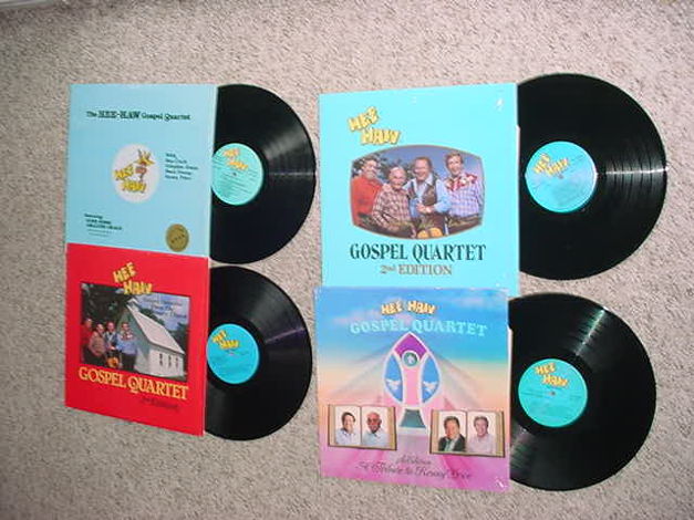 Hee Haw gospel quartet - lot of 4 lp records  in shrink