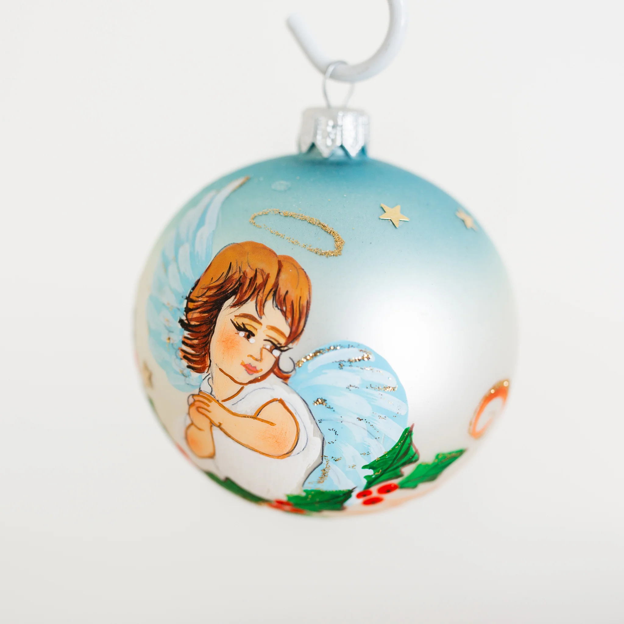 80mm Blue Angel on Holly