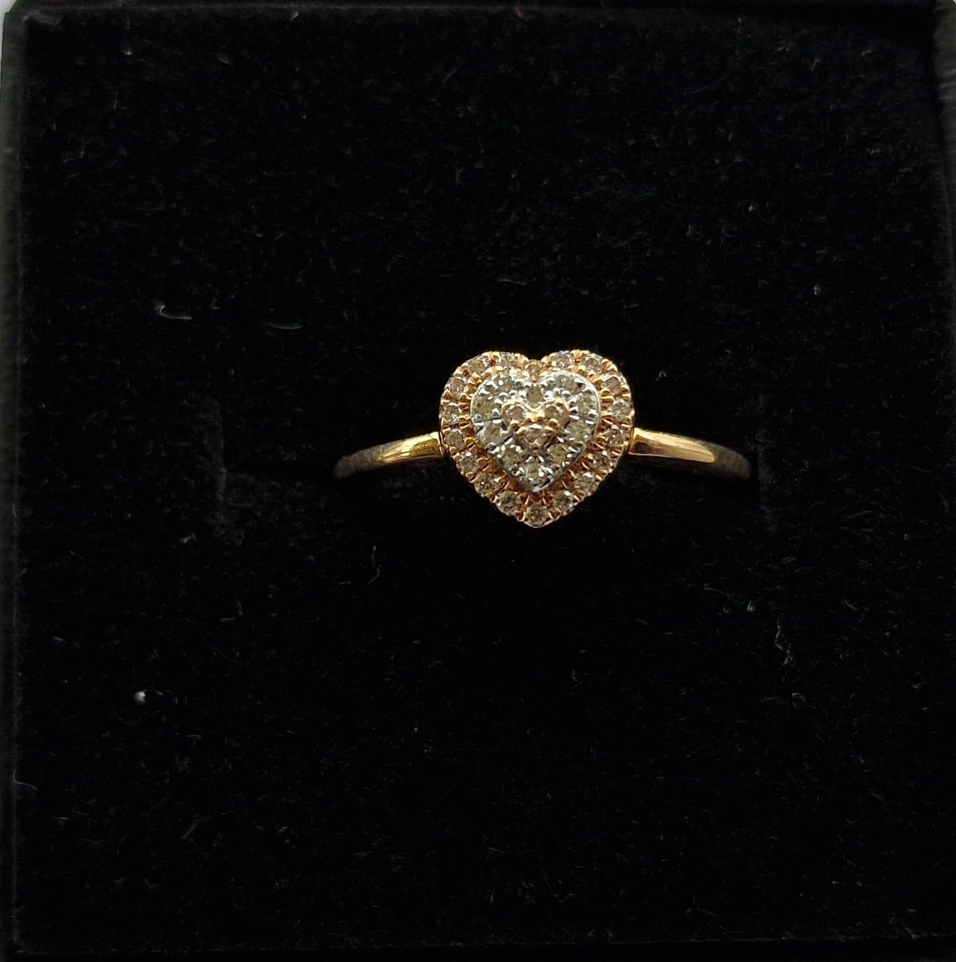 Ladies 14ct Rose Gold Diamond Ring - Image 2