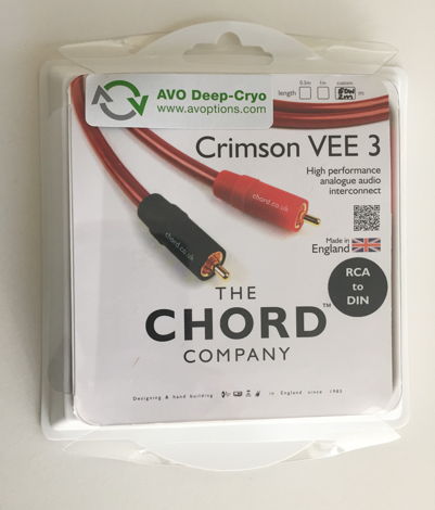 The Chord Company Crimson VEE 3 w AVO Deep-Cryo - 1M in...