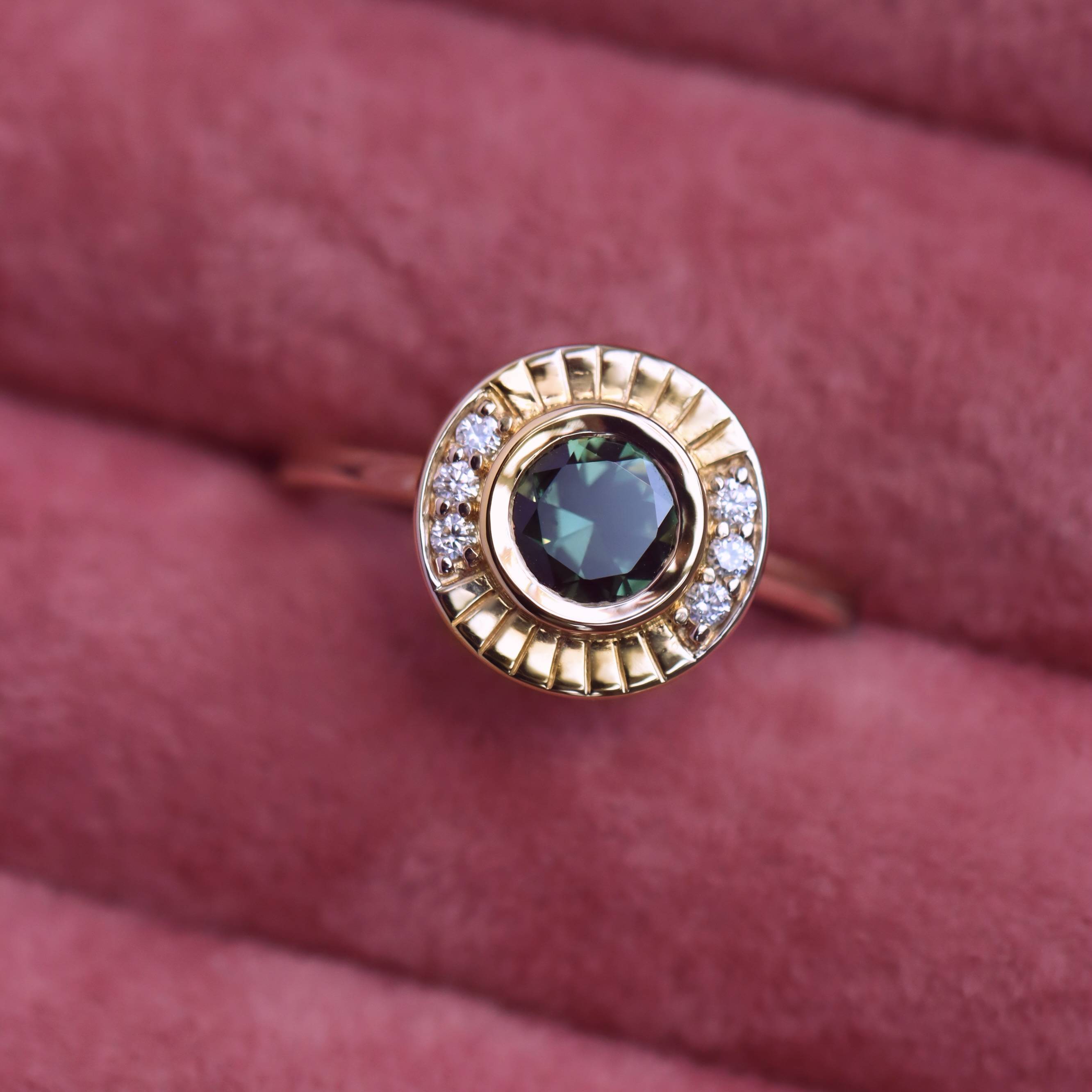 Bezel set ring