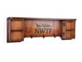 Wood Coat Rack with NWTF logo