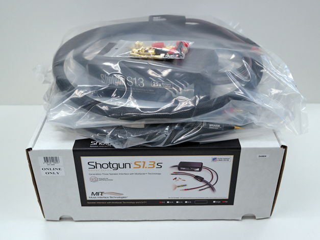 MIT Shotgun S1.3 spkr cable 8ft pair, 60% OFF! New-in-Box