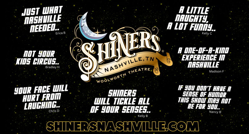 Shiner's at Woolworth Theatre June 10th! 