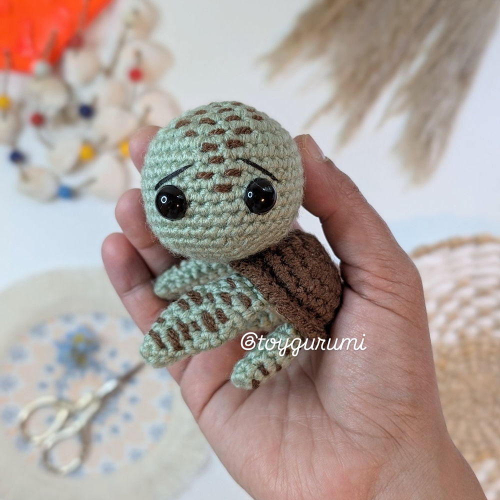 Verpletter zeeschildpad Amigurumi