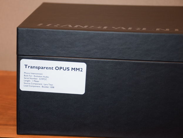 Transparent Audio Opus MM2 Phono to XLR Interconnect, 1...