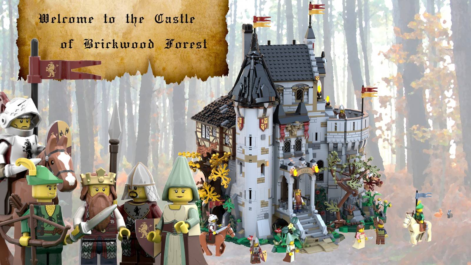 The castle of brick wood