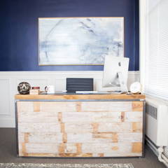 reclaimed wood office desk