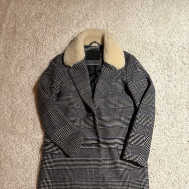 Levis Mantel Grau kariert Gr. XS