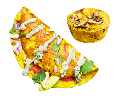 Spero Pepita Egg is vegan and plant based . Try the plant based omelet and quich