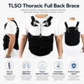 comfyorthopedic TLSO Thoracic Full Back Brace - Treat Kyphosis, Osteoporosis, Compression Fractures, Upper Spine Injuries,Pre or Post Surgery