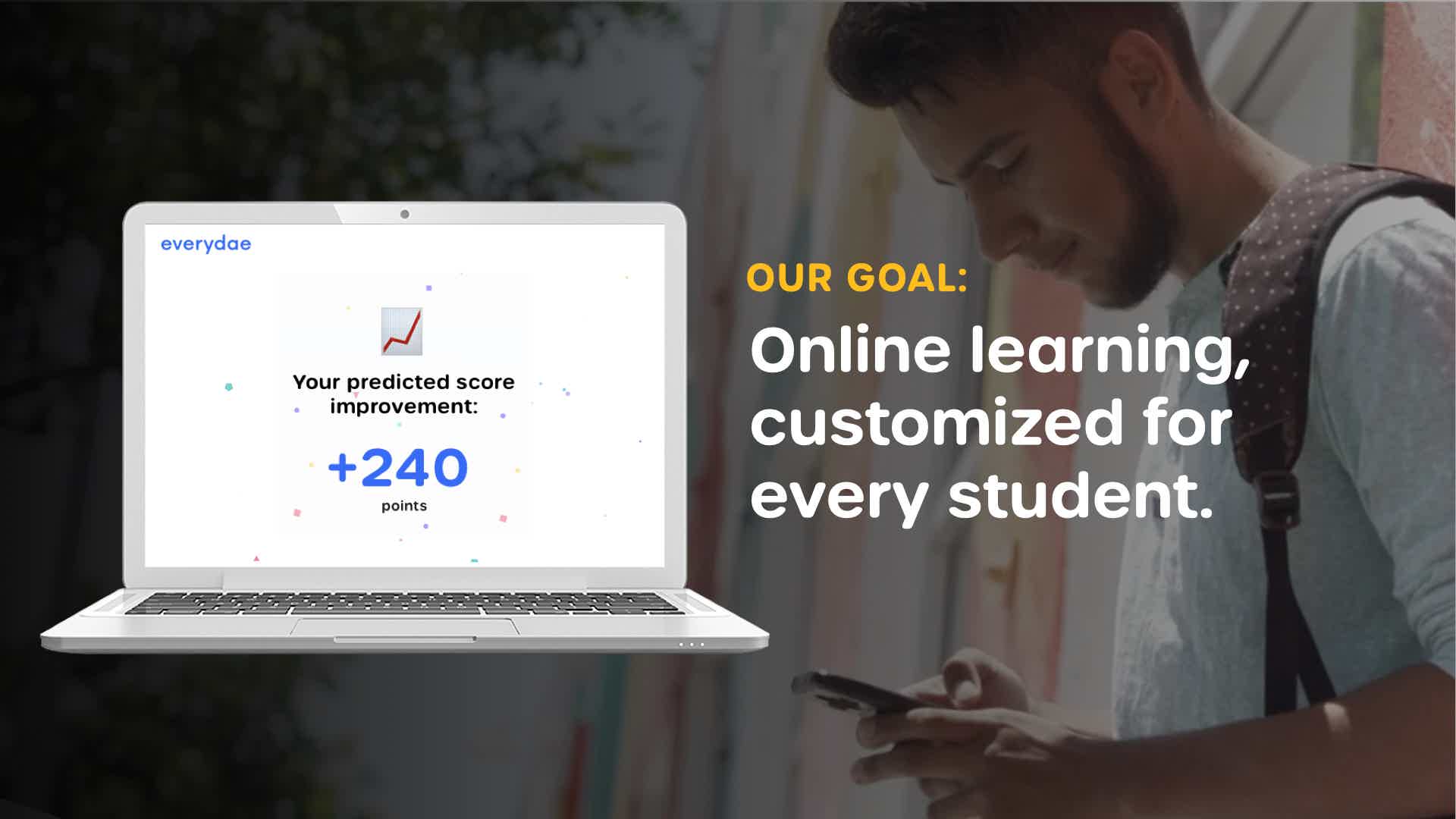 Our goal: online learning, customized for every student