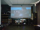 100 inch projection screen.