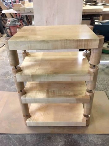 Timbernation: New Model Tiger Maple Rack with 4 Round P...